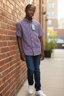 Boys Button Up Blouse