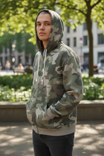 Comfortable Camo Zip-Up