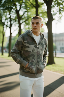Comfortable Camo Zip-Up