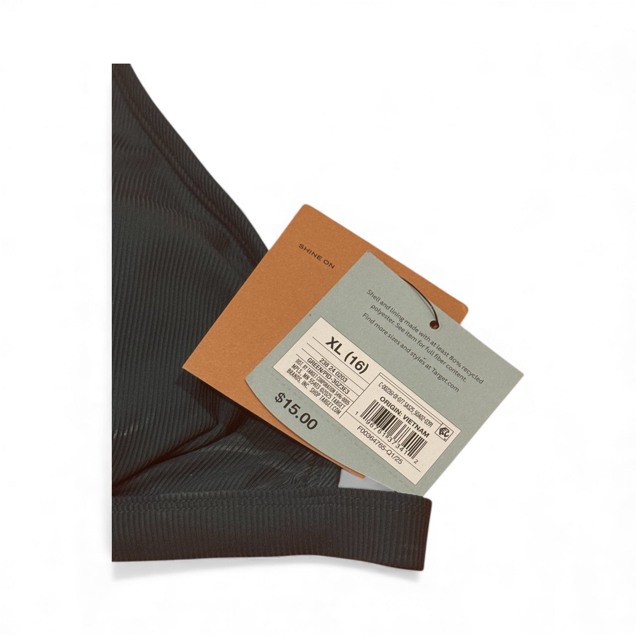 Green Girls Bikini Top