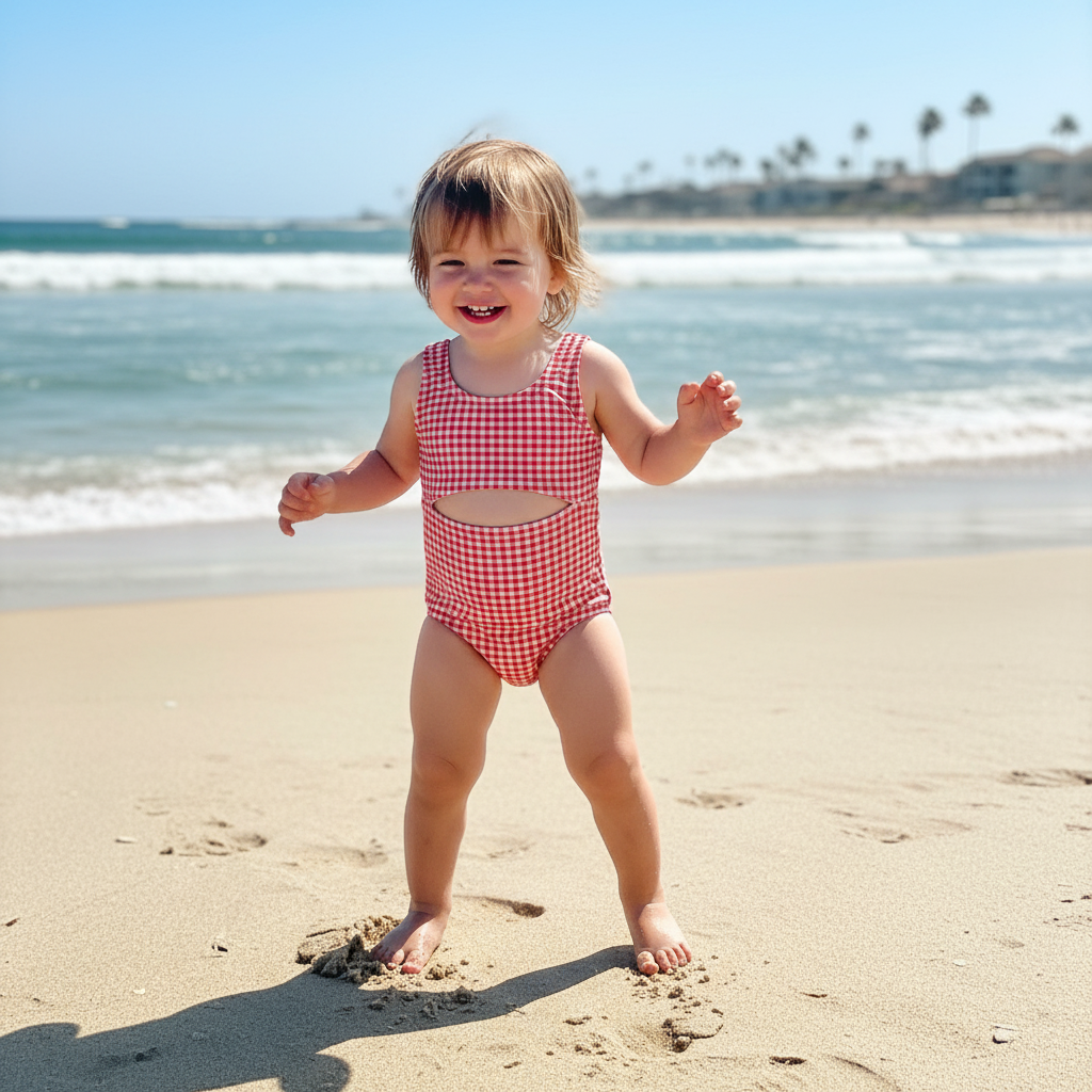 Red & White Bathingsuit